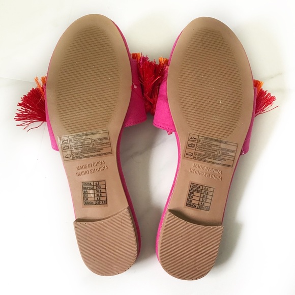 Tassel fringe colorful sandals - Picture 3 of 4